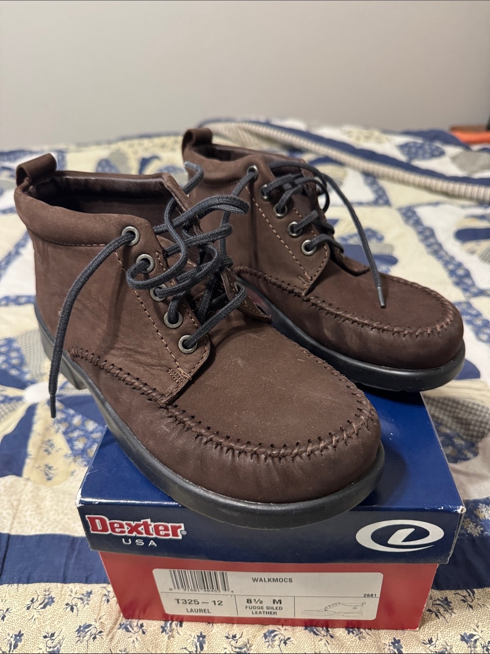 Dexter Brown Leather Chukka Moc Toe Boots